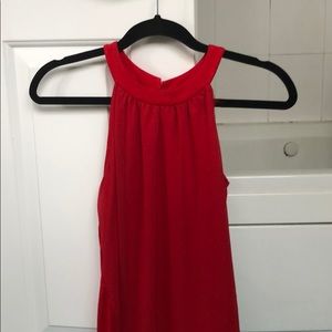 Express Red Halter Top